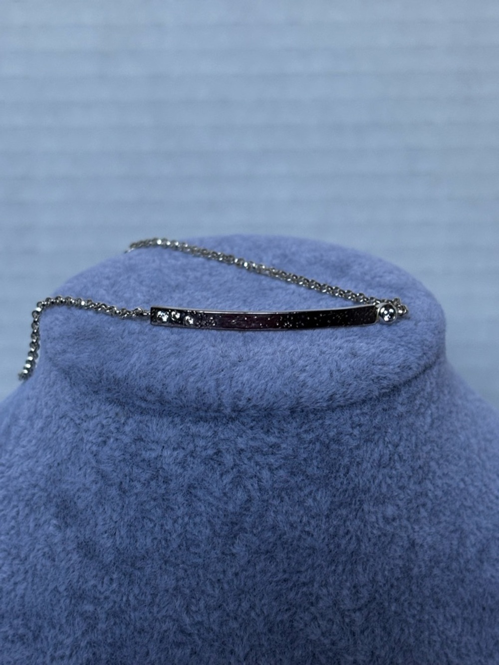 Silpada Silver Bar Bracelet with crystals - Silver